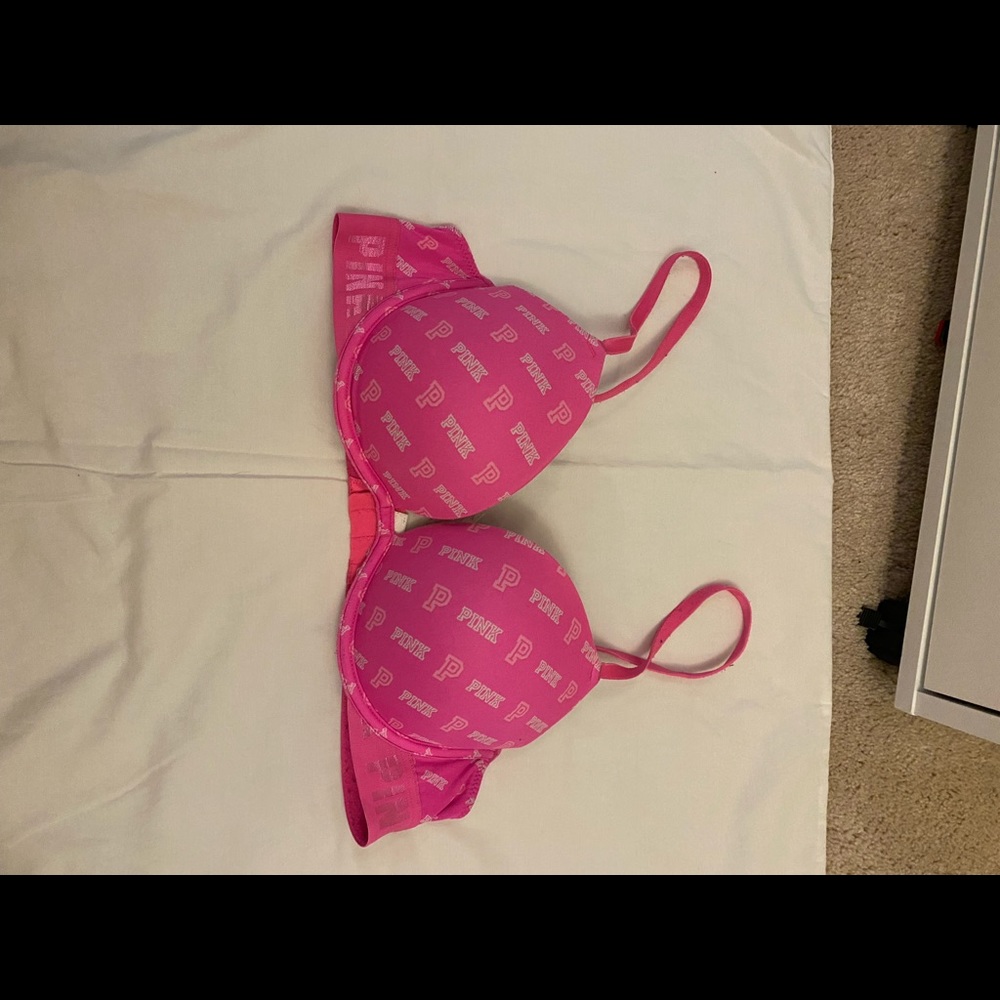 Pink bra everyday super push up